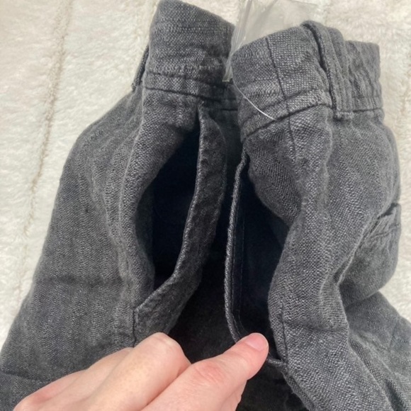 ❌SOLD❌ Free People Linen Shorts Size 0 charcoal grey - Picture 6 of 12
